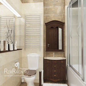 Дизайн ванной комнаты в стиле эклектика