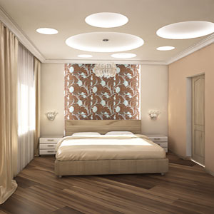 Дизайн интерьера хозяйской спальни в таунхаусе