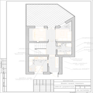 План расстановки мебели первого этажа таунхауса в Куркино