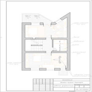 План расстановки мебели на втором этаже таунхауса в Куркино