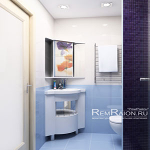Ванная комната в однушке И-209А