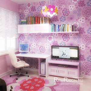 Дизайн интерьера детской спальни для девочки
