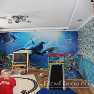 Детская комната с 3Д обоями ремонт
