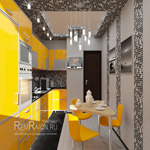 Кухонные фасады в желтом цвете