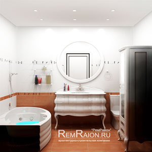 Фотография дизайна интерьера ванной комнаты