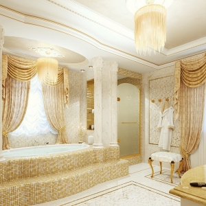 Интерьер ванной в Барокко