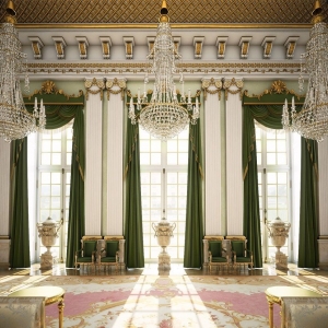 Гостевой зал в стиле барокко