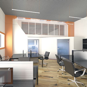 Дизайн-проект интерьера офиса в современном стиле