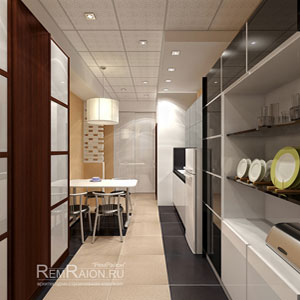 Дизайн интерьера кухни и обеденной зоны в мед центре