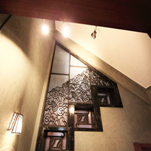 Отделка лестничного пространства в японском стиле
