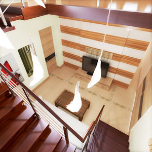 Дизайн интерьера лестничного холла