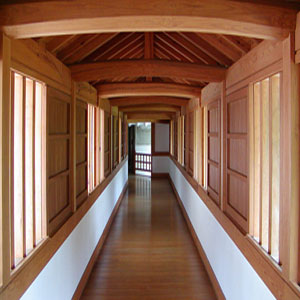 Оформление коридора в традиционном японском стиле