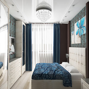 Дизайн спальни с лоджией