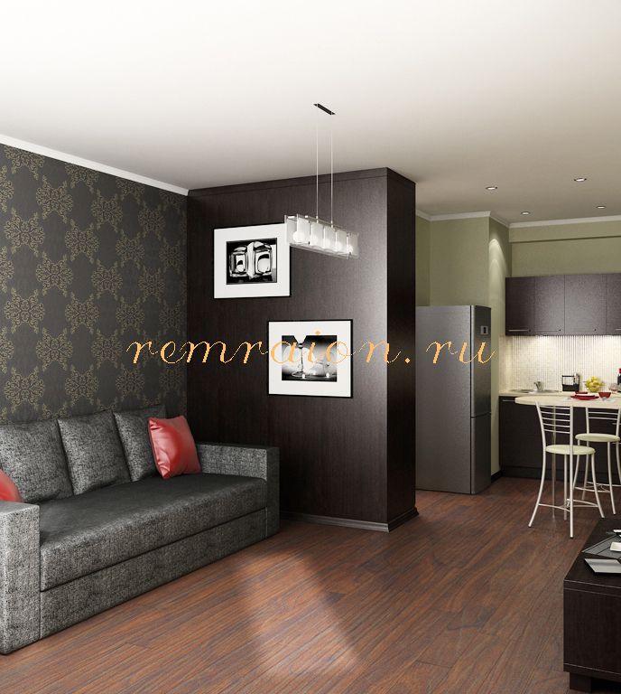 Дизайн-проект однокомнатной квартиры