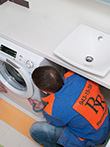Монтаж стиральной машины в ванной комнате специалистами АСК Ремрайон
