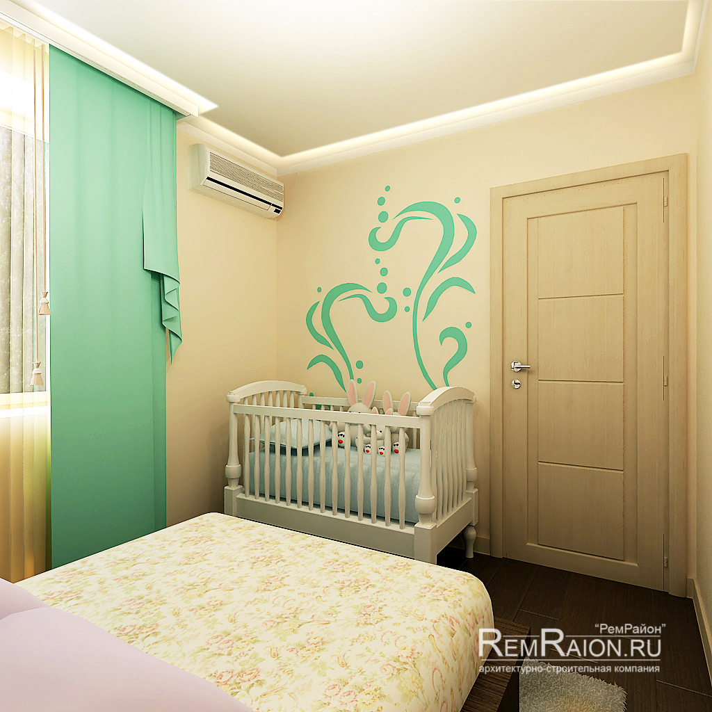 Дизайн спальни и детской в одной комнате - 50 фото