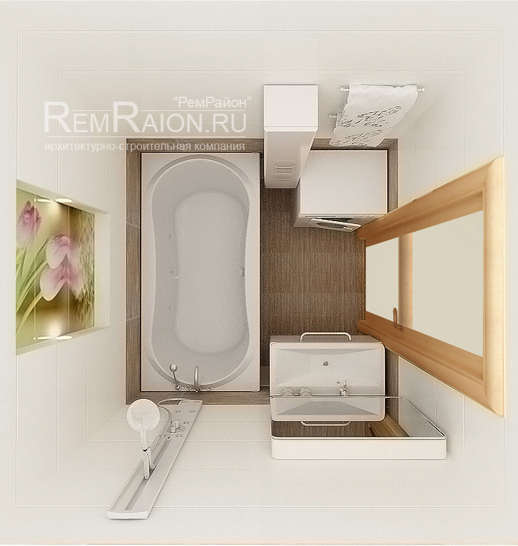 Дизайн ванной комнаты П | Дизайн интерьера в Москве студия DOTCREATIVE